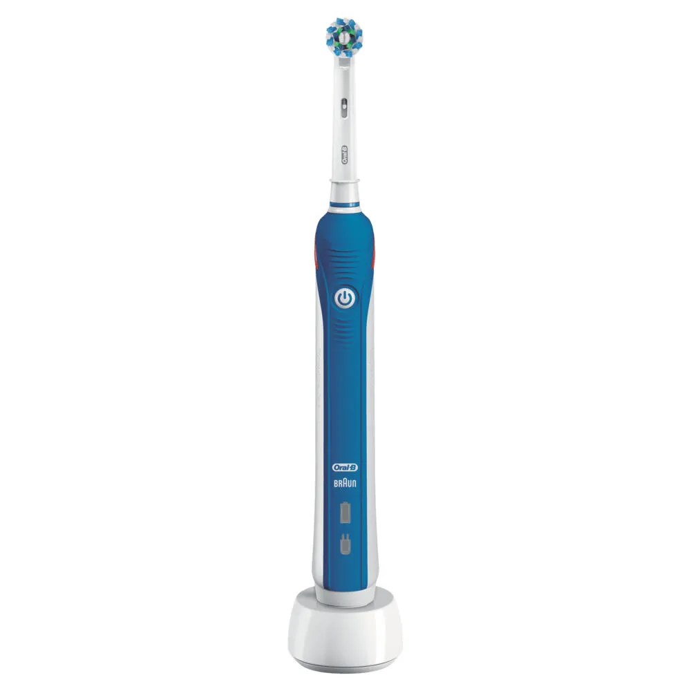 Oral-B Pro 2 2000N CrossAction Yetişkin Döner-titreşimli diş fırçası Mavi Şarjlı Diş Fırçaları
