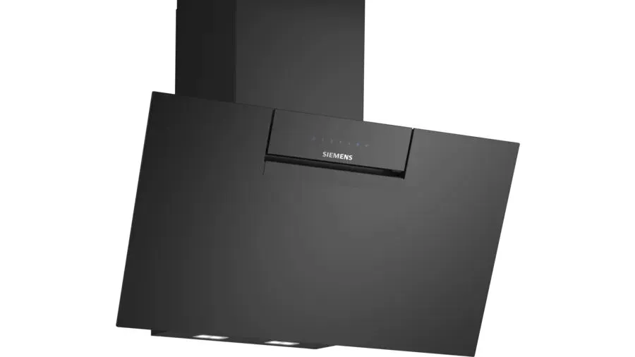 Siemens iQ300 LC87KFN60B ocak bacası Duvara monteli Siyah 431 m³/Saat Davlumbaz ve Aspiratö