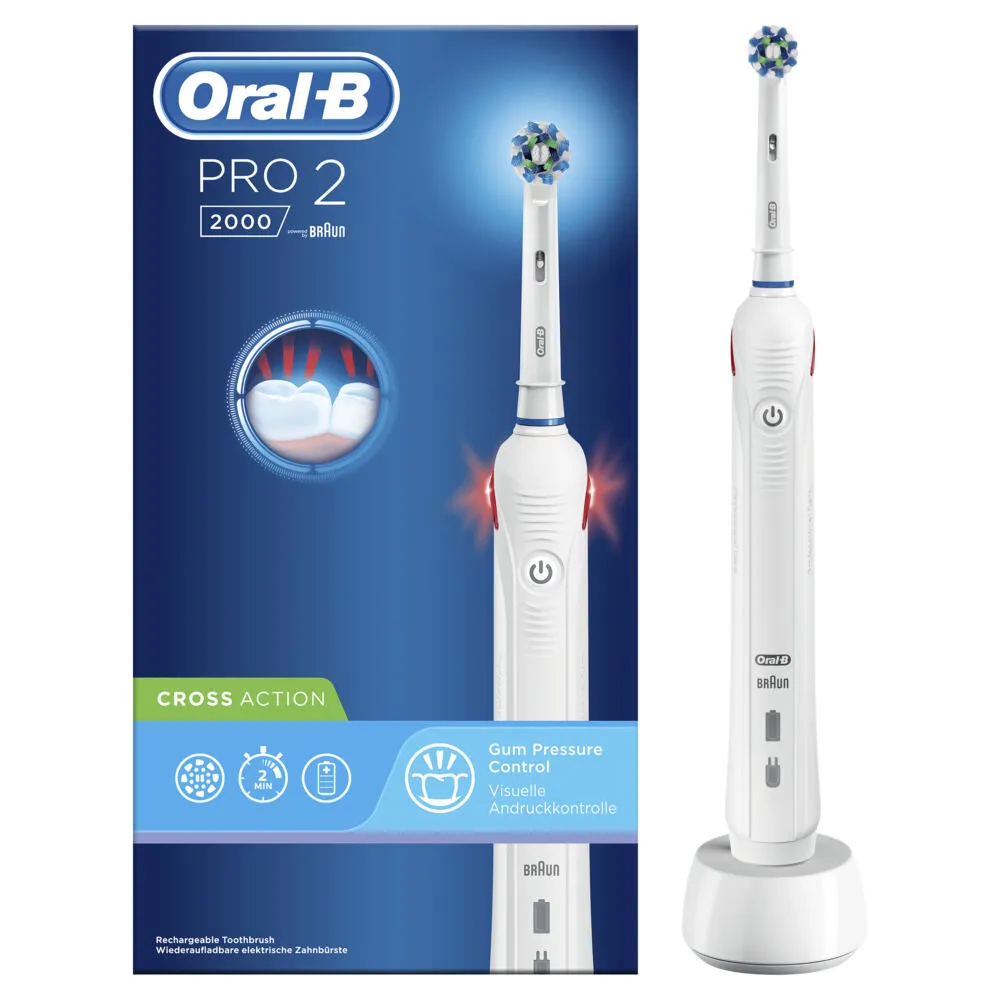 Oral-B PRO 80325197 elektrikli diş fırçası Yetişkin Beyaz Şarjlı Diş Fırçaları