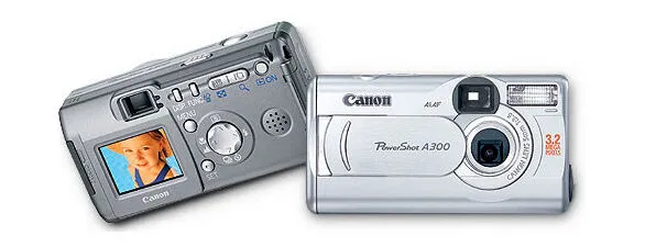 Canon PowerShot A300 CAMERA & CP-200 FOTO PRINTER 3,2 MP Digital Kame