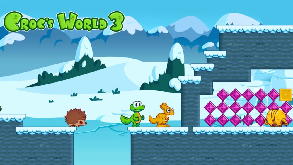 Nintendo Croc's World 3 İngilizce, Fransızca, Almanca, Japonca, Portekizce, İspanyol Nintendo Switch Oyun