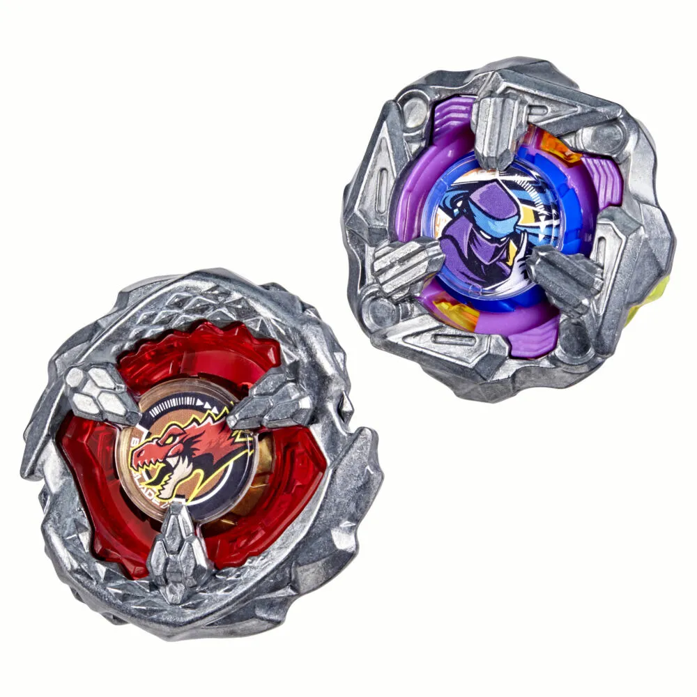 Beyblade X Beat Tyranno 4-70Q ve Knife Shinobi 4-80HN İkili Paket Seti Aktif ve Beceri Oyuncakları
