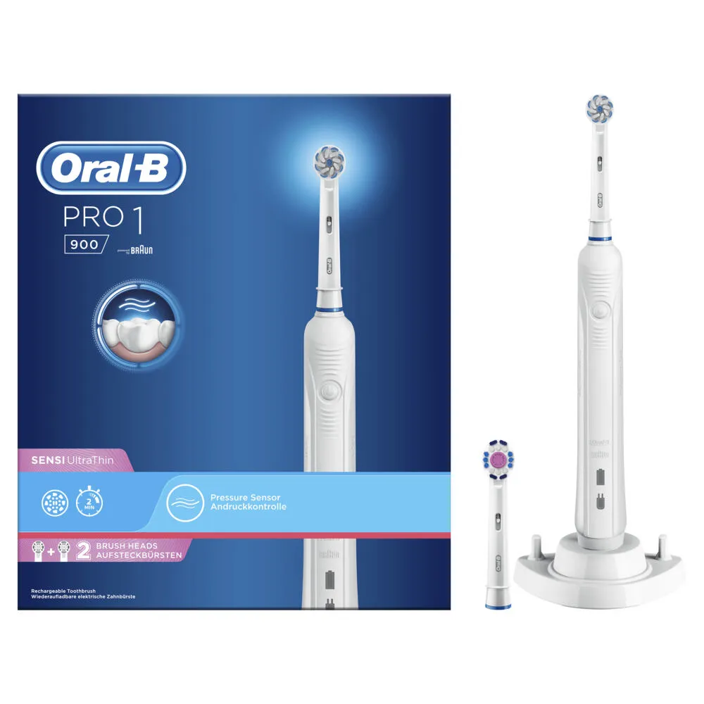 Oral-B PRO 80328935 elektrikli diş fırçası Yetişkin Döner-titreşimli diş fırçası Beyaz Şarjlı Diş Fırçaları
