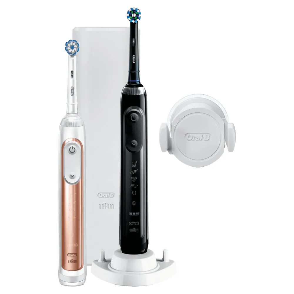 Oral-B 4210201276968 elektrikli diş fırçası Yetişkin Döner-titreşimli diş fırçası Siyah, Pembe Altın Rengi, Beyaz Şarjlı Diş Fırçaları