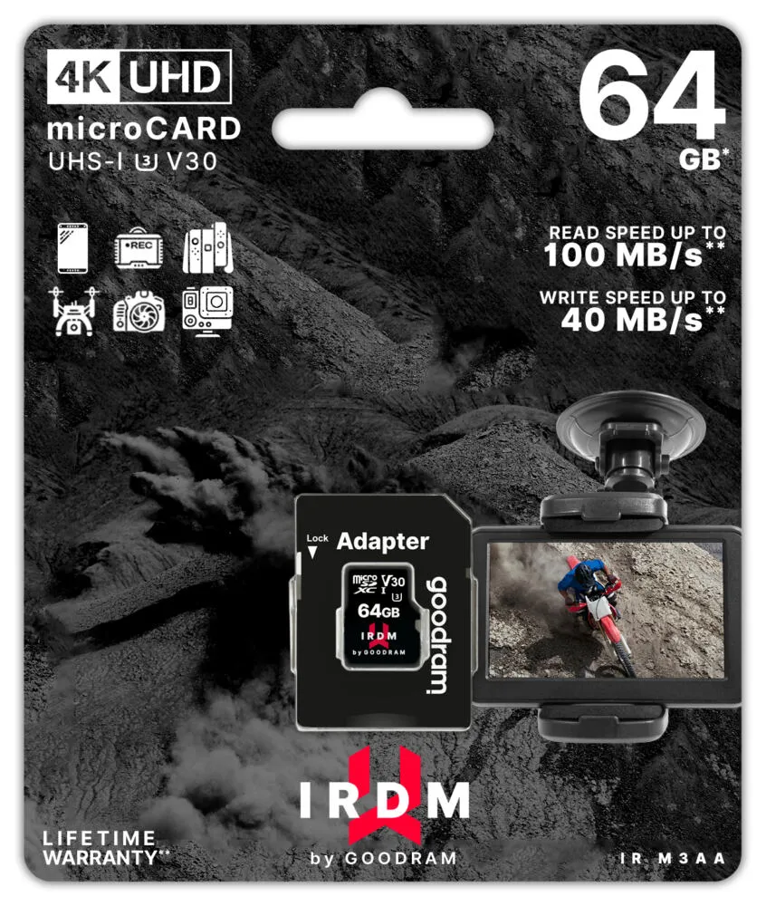 Goodram IRDM 64 GB IR-M3AA-0640R12 Hafıza Kartları Thumbnail 1