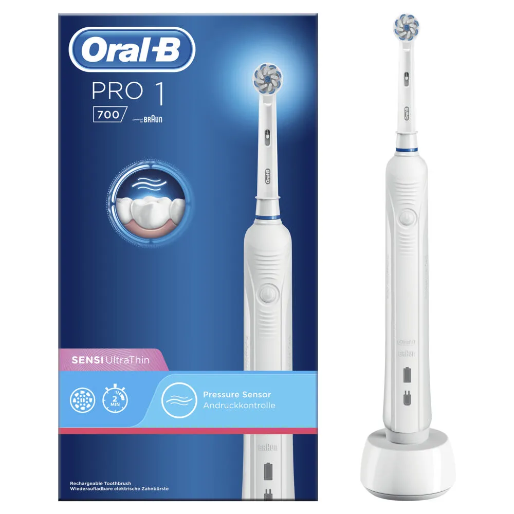 Oral-B PRO 80328928 elektrikli diş fırçası Yetişkin Döner-titreşimli diş fırçası Beyaz Şarjlı Diş Fırçaları