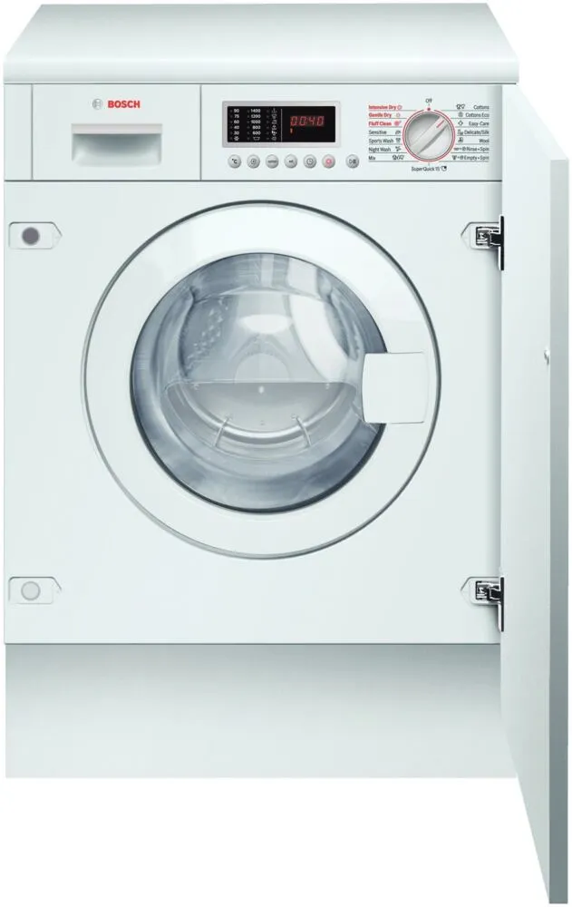 Bosch Avantixx WKD28540EU çamaşır kurutma makinesi Ankastre Önden yüklemeli Beyaz Kurutmalı Çamaşır Makinesi