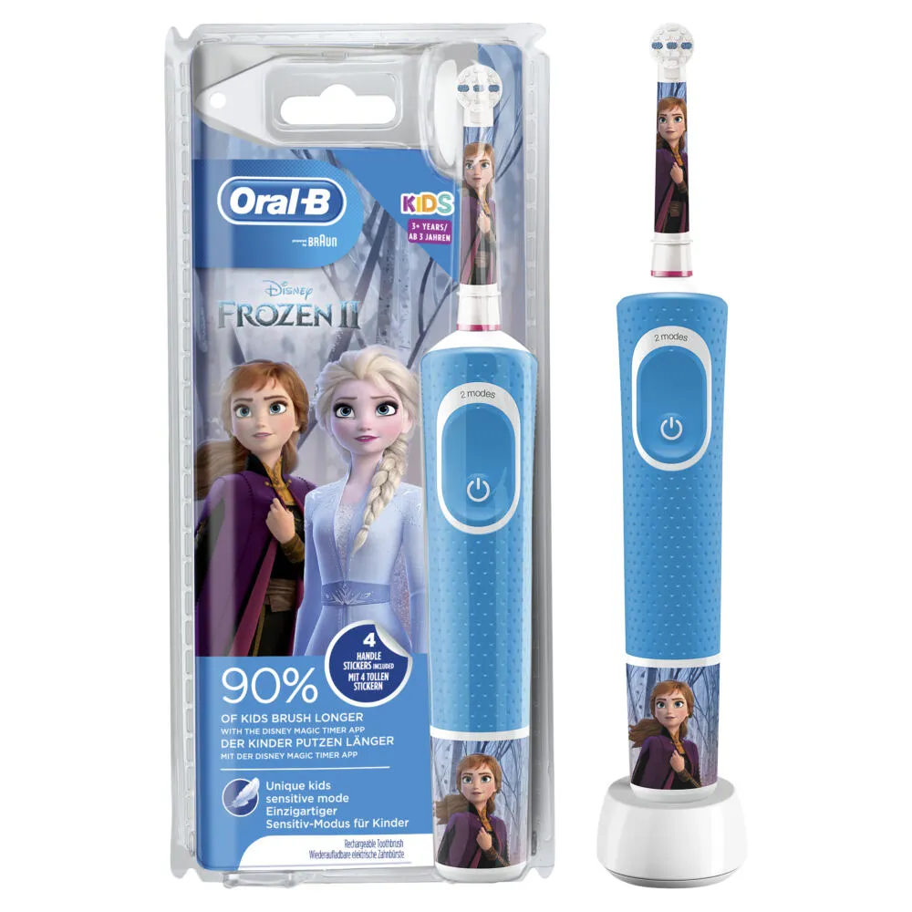 Oral-B Kids 80336293 elektrikli diş fırçası Çocuk Döner-titreşimli diş fırçası Mavi, Beyaz Şarjlı Diş Fırçaları
