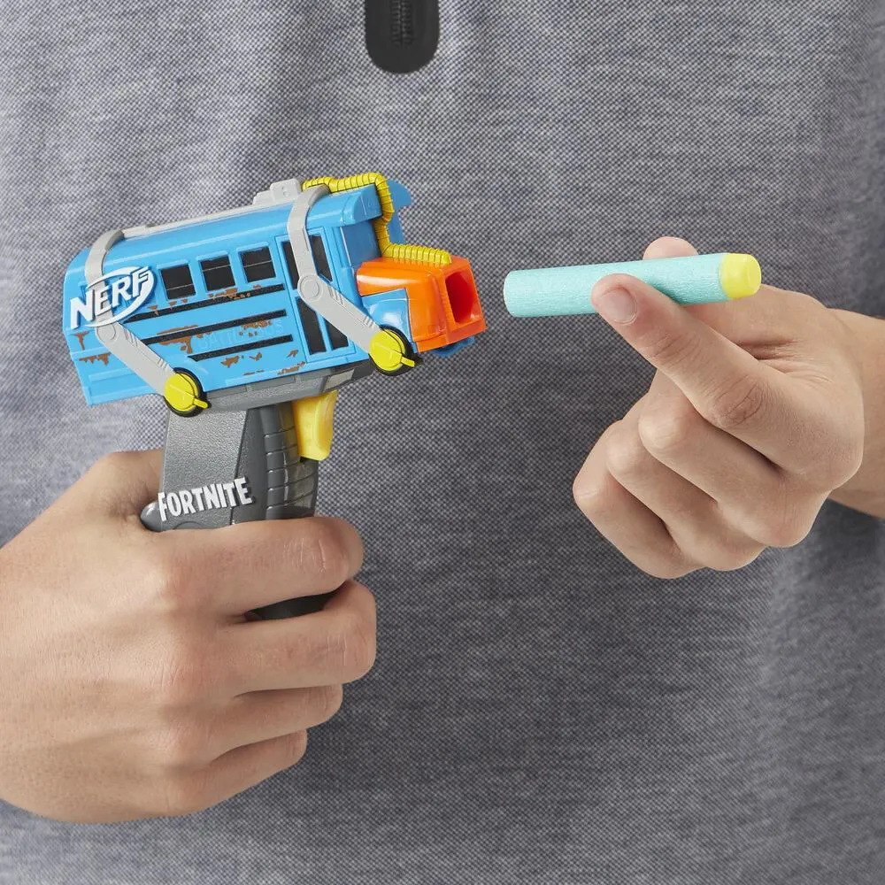 Hasbro Fortnite Micro Battle Bus Nerf MicroShots Dart-Firing E6752ES0 Thumbnail 5