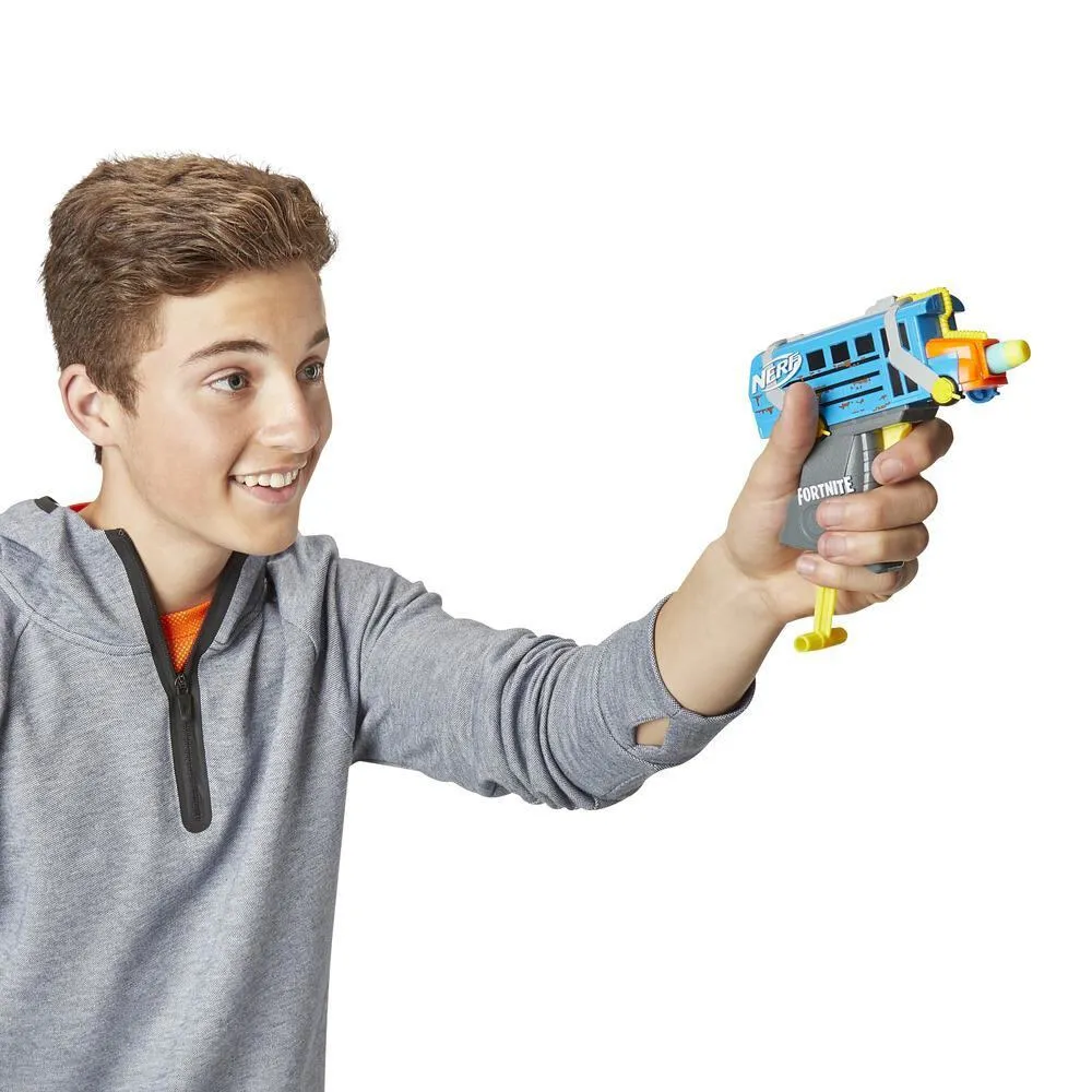 Hasbro Fortnite Micro Battle Bus Nerf MicroShots Dart-Firing E6752ES0 Thumbnail 3