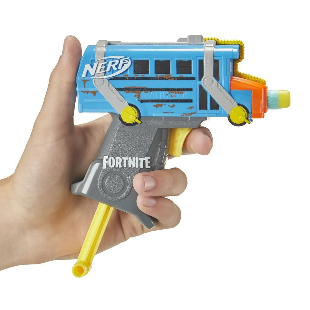 Hasbro Fortnite Micro Battle Bus Nerf MicroShots Dart-Firing E6752ES0 Thumbnail 1