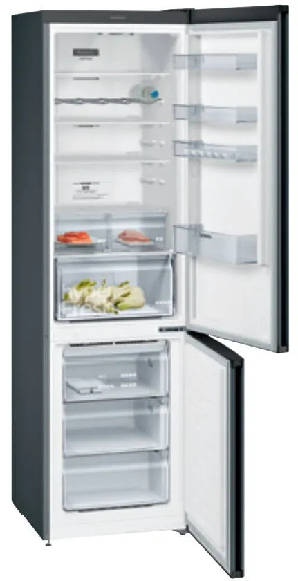 Siemens iQ300 KG39NXXEA donduruculu buz dolabı Solo 368 l Siyah Buzdolabı