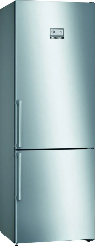Bosch Serie 6 KGN49AIDP donduruculu buz dolabı Solo 438 l Paslanmaz çelik Buzdolabı
