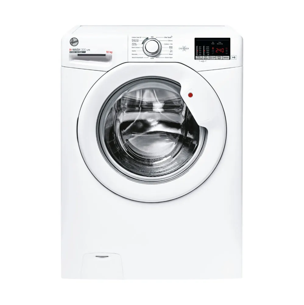 Hoover H-WASH 300 LITE H3W 4102DAE/1-80 çamaşır makinesi Önden yüklemeli 10 kg 1400 RPM Beyaz Çamaşır Makineleri