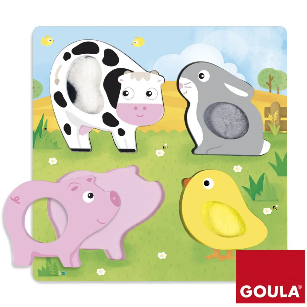 Jumbo Puzzle Animales Granja Tactil 53055 Thumbnail 2