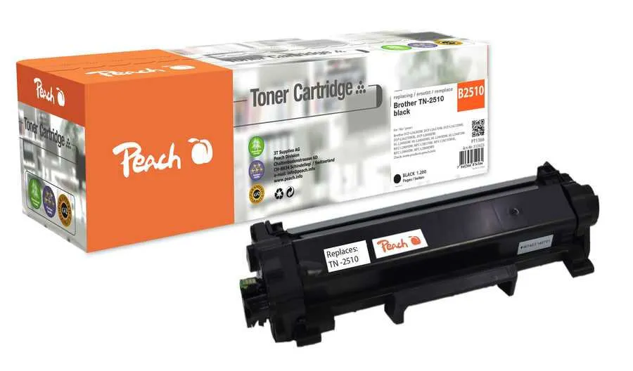 Peach PT1366 toner kartuşu 1 adet Uyumlu Siyah