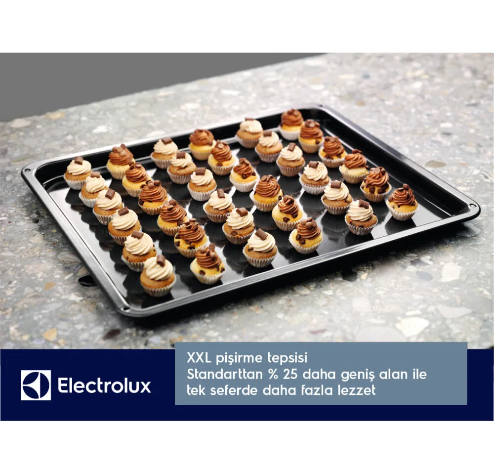 Electrolux EOD6F77WV 600 Serisi SteamBake Wi-Fi A+ Katalitik&AquaClean Temizlemeli 72 lt XXL Beyaz Cam Fırın 949 499 588 Thumbnail 7