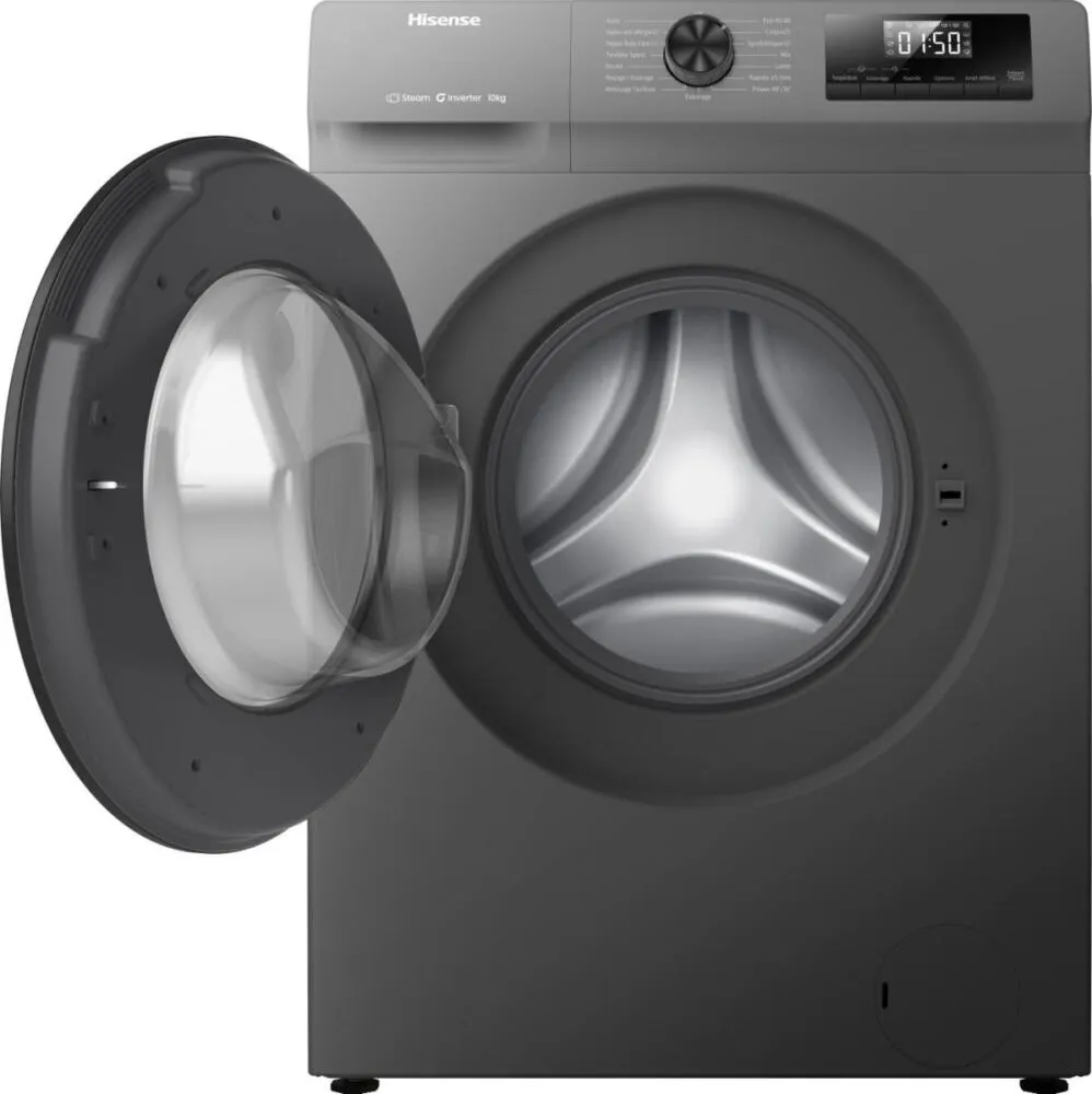 Hisense WF1Q1041BT çamaşır makinesi Önden yüklemeli 10 kg 1400 RPM Gri Thumbnail 1