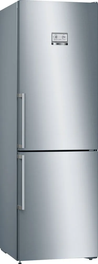Bosch Serie 6 KGN36AI35G donduruculu buz dolabı Solo 324 l Paslanmaz çelik Buzdolabı