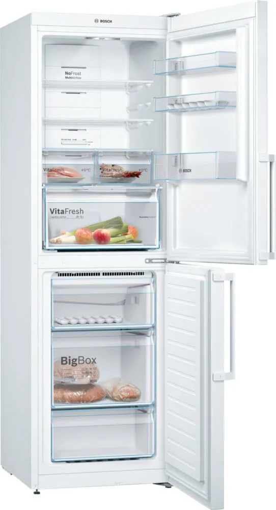 Bosch Serie 4 KGN34XW35G donduruculu buz dolabı Solo 319 l Beyaz Buzdolabı