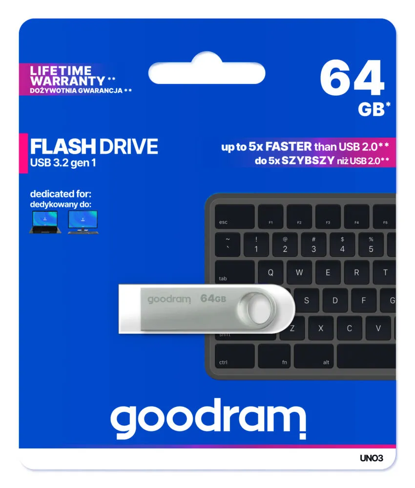 Goodram USB UNO3-0640S0R11 64 GB 3.2 Flash Bellek Thumbnail 4