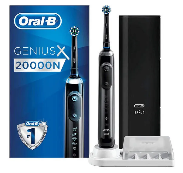 Oral-B Genius X 20000N Yetişkin Döner diş fırçası Antrasit, Siyah Şarjlı Diş Fırçaları