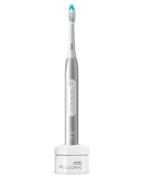 Oral-B Pulsonic Slim Luxe 4000 Yetişkin Sonic diş fırçası Platin Şarjlı Diş Fırçaları