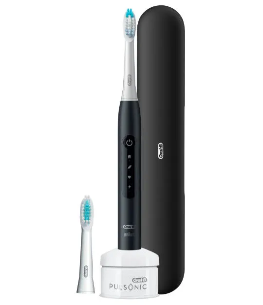 Oral-B Pulsonic Slim Luxe 4500 Yetişkin Sonic diş fırçası Siyah Şarjlı Diş Fırçaları