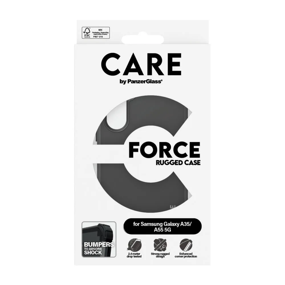 PanzerGlass CARE™ by PanzerGlass® Case Black FORCE Samsung Galaxy A35 5G 1985 Thumbnail 3
