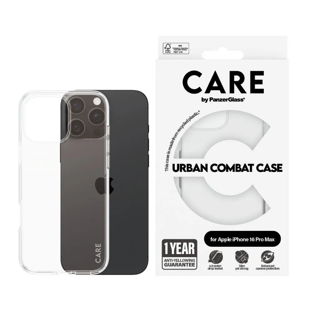 PanzerGlass CARE™ by PanzerGlass® Urban Combat Case Transparent iPhone 16 Pro Max 1356 Thumbnail 2