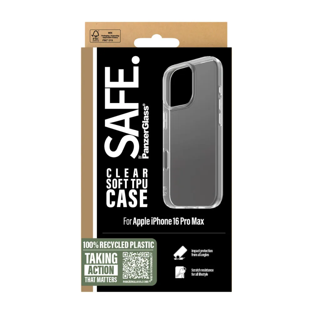 PanzerGlass SAFE. by PanzerGlass® TPU Case Transparent iPhone 16 Pro Max SAFE95899 Thumbnail 3