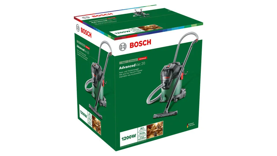 Bosch Advanced Vac 20 20 l Tambur vakum Kuru ve ıslak 1600 W Torbasız Elektrikli Süpürge Thumbnail 1