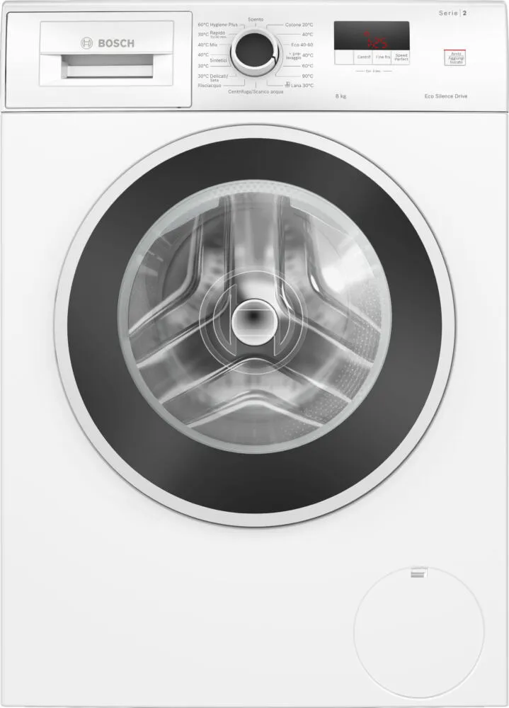 Bosch Serie 2 WGE03200IT çamaşır makinesi Önden yüklemeli 8 kg 1200 RPM Beyaz Çamaşır Makineleri
