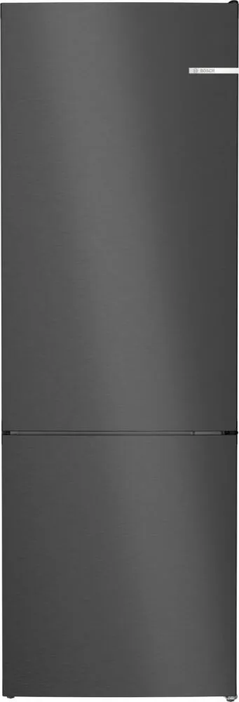 Bosch Serie 4 KGN492XCF donduruculu buz dolabı Solo 440 l Siyah, Paslanmaz çelik Buzdolabı