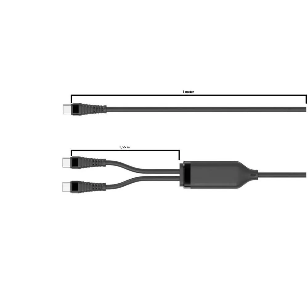Microconnect MC-2XUSBC-100W USB C to USB C (1 m) USB Kablosu Thumbnail 2