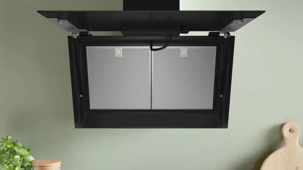 Bosch Serie 6 DWK81AN65 ocak bacası Duvara monteli Siyah 432 m³/Saat Thumbnail 5