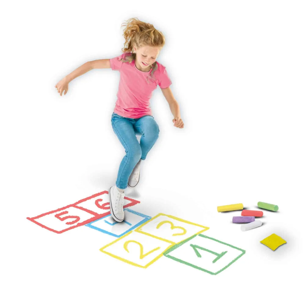 SES Creative Playground chalk 6 pack Çocuklar için oyuncak spor seti Thumbnail 4