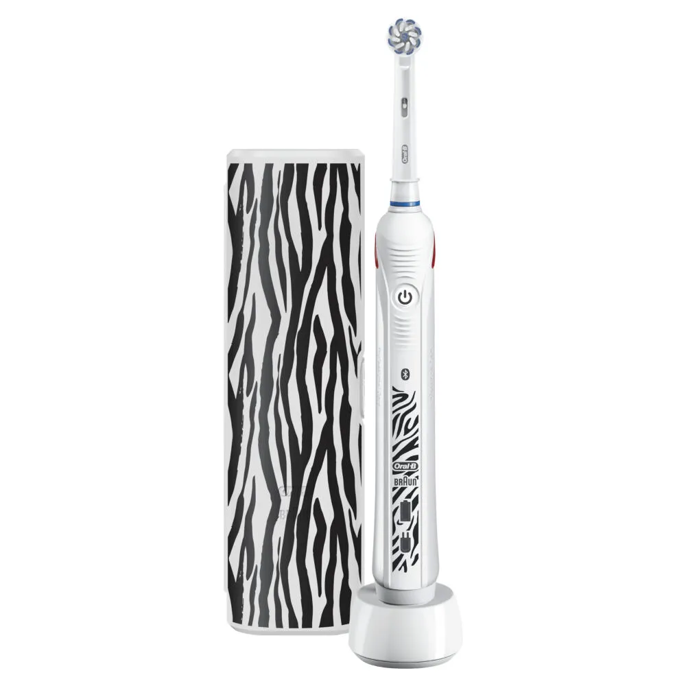 Oral-B SmartSeries 80336910 elektrikli diş fırçası Gençler Döner diş fırçası Siyah, Beyaz Şarjlı Diş Fırçaları