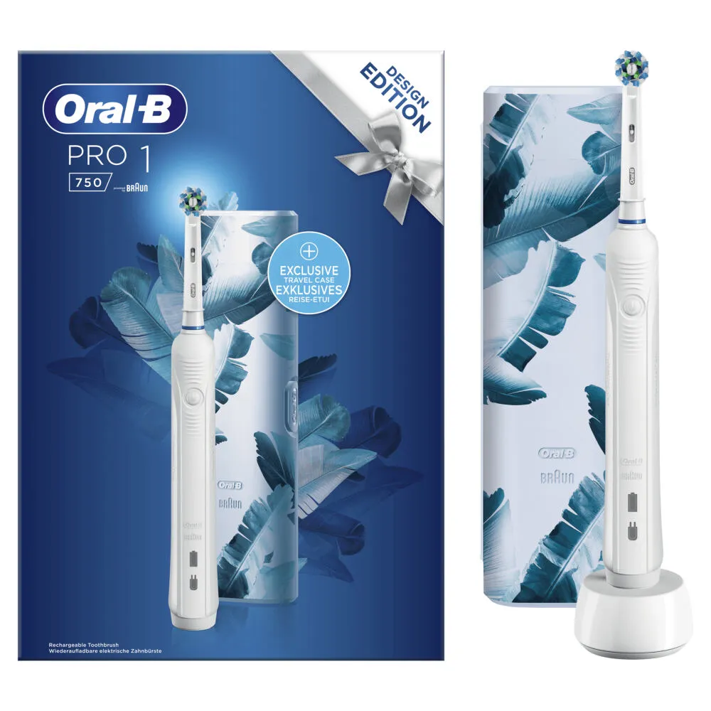 Oral-B 80337276 elektrikli diş fırçası Yetişkin Döner-titreşimli diş fırçası Beyaz Şarjlı Diş Fırçaları