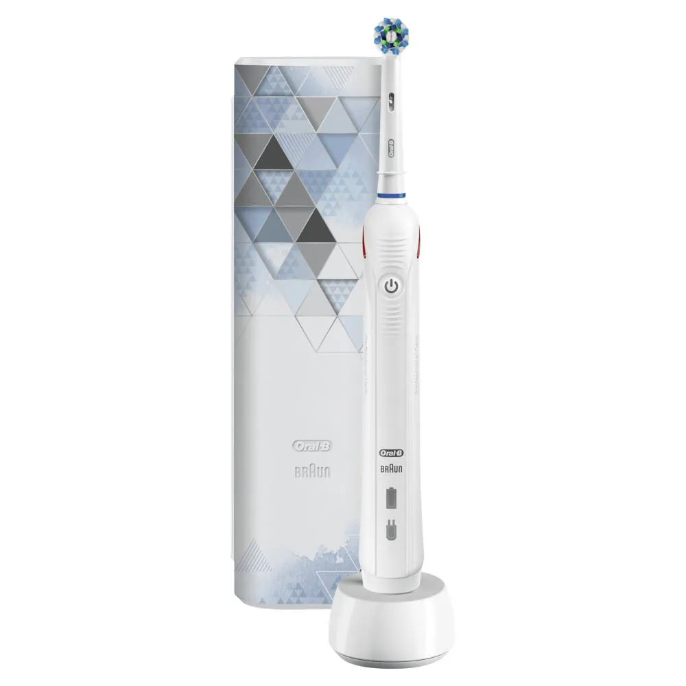 Oral-B 80337283 elektrikli diş fırçası Yetişkin Döner-titreşimli diş fırçası Beyaz Şarjlı Diş Fırçaları