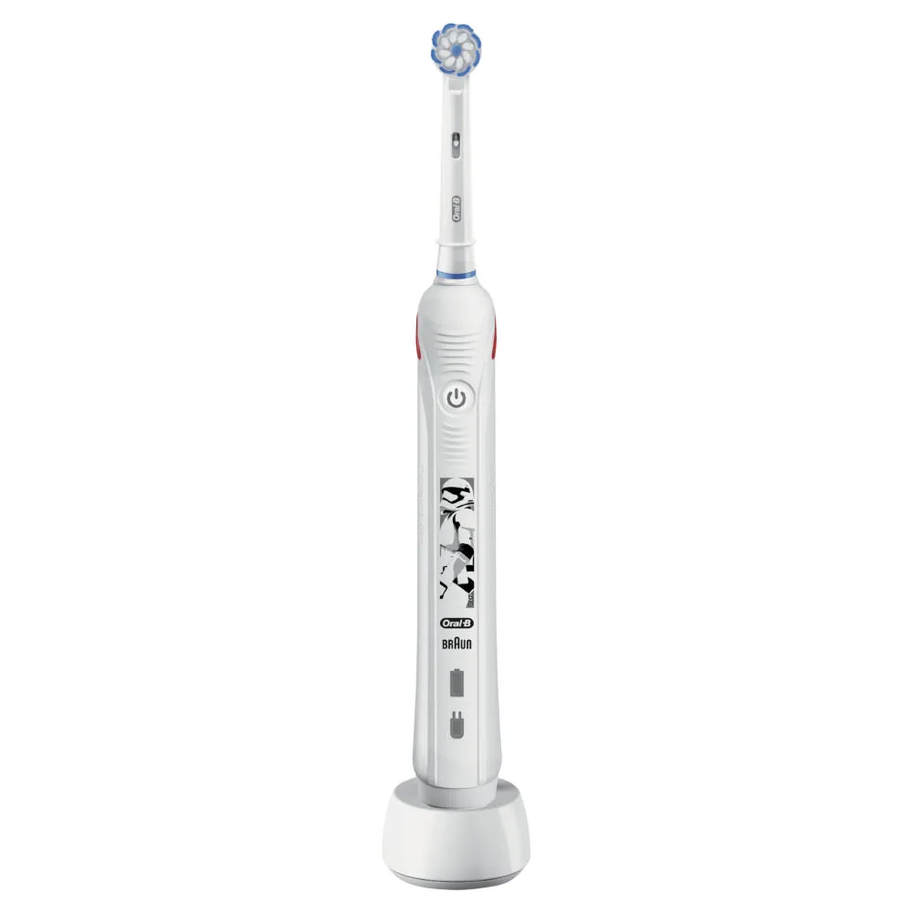 Oral-B Junior 80338128 elektrikli diş fırçası Çocuk Döner diş fırçası Siyah, Beyaz Şarjlı Diş Fırçaları