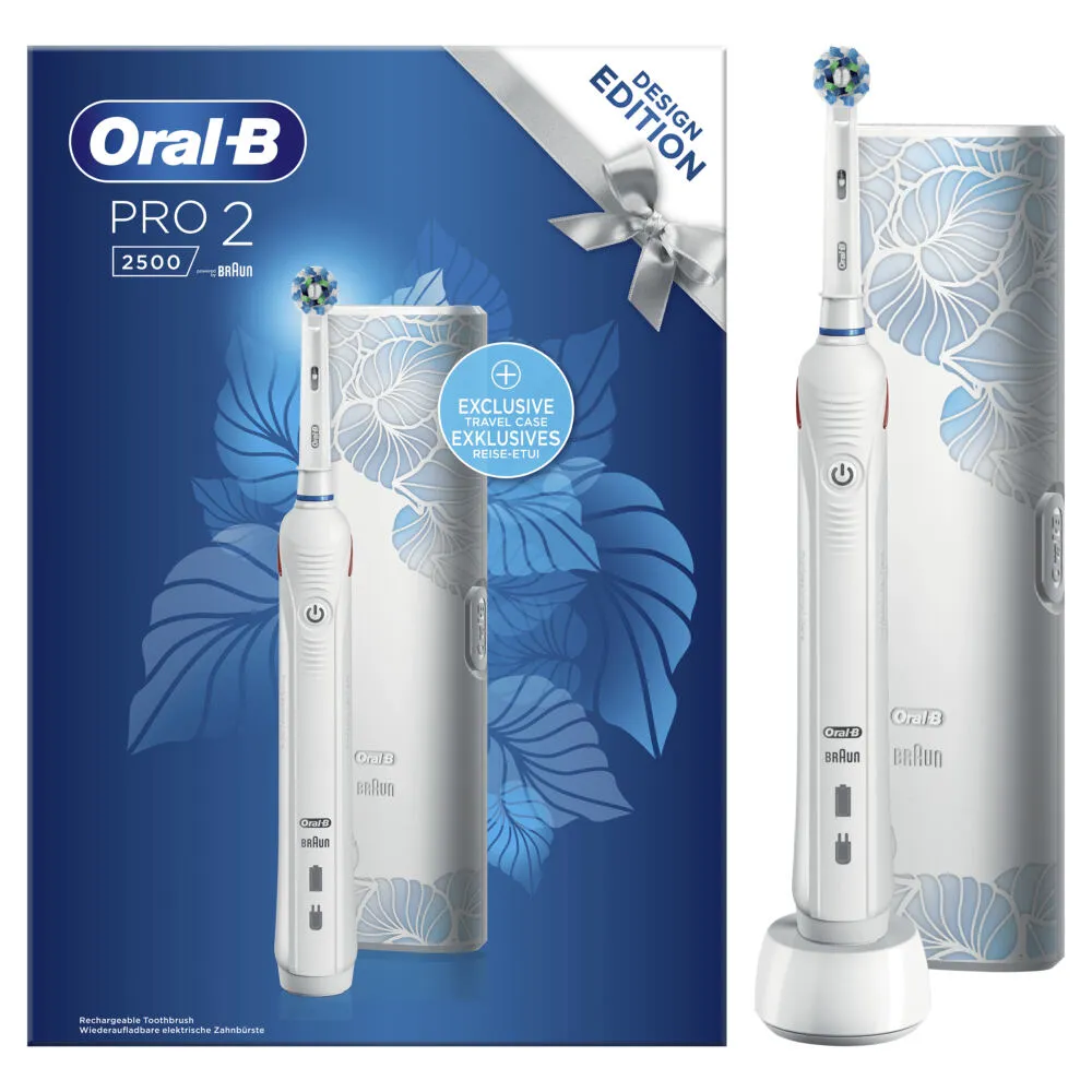 Oral-B PRO 2 2500 Yetişkin Döner diş fırçası Beyaz Şarjlı Diş Fırçaları