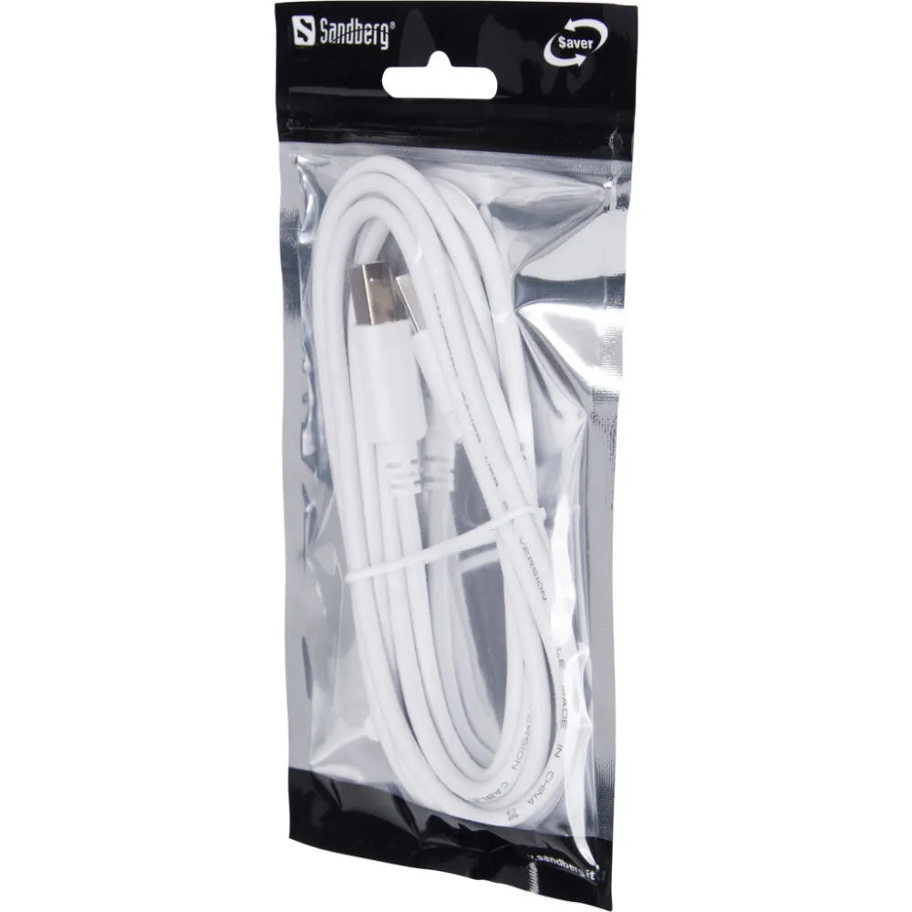 Sandberg USB 2.0 A-B 2m SAVER 302-78 USB A to USB B USB Kablosu Thumbnail 1
