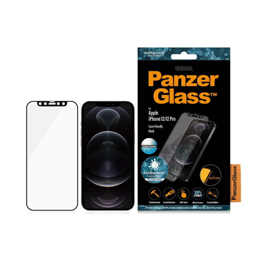PanzerGlass® Anti-glare Screen Protector iPhone 12 | 12 Pro | Edge-to-Edge 2720 Thumbnail 1