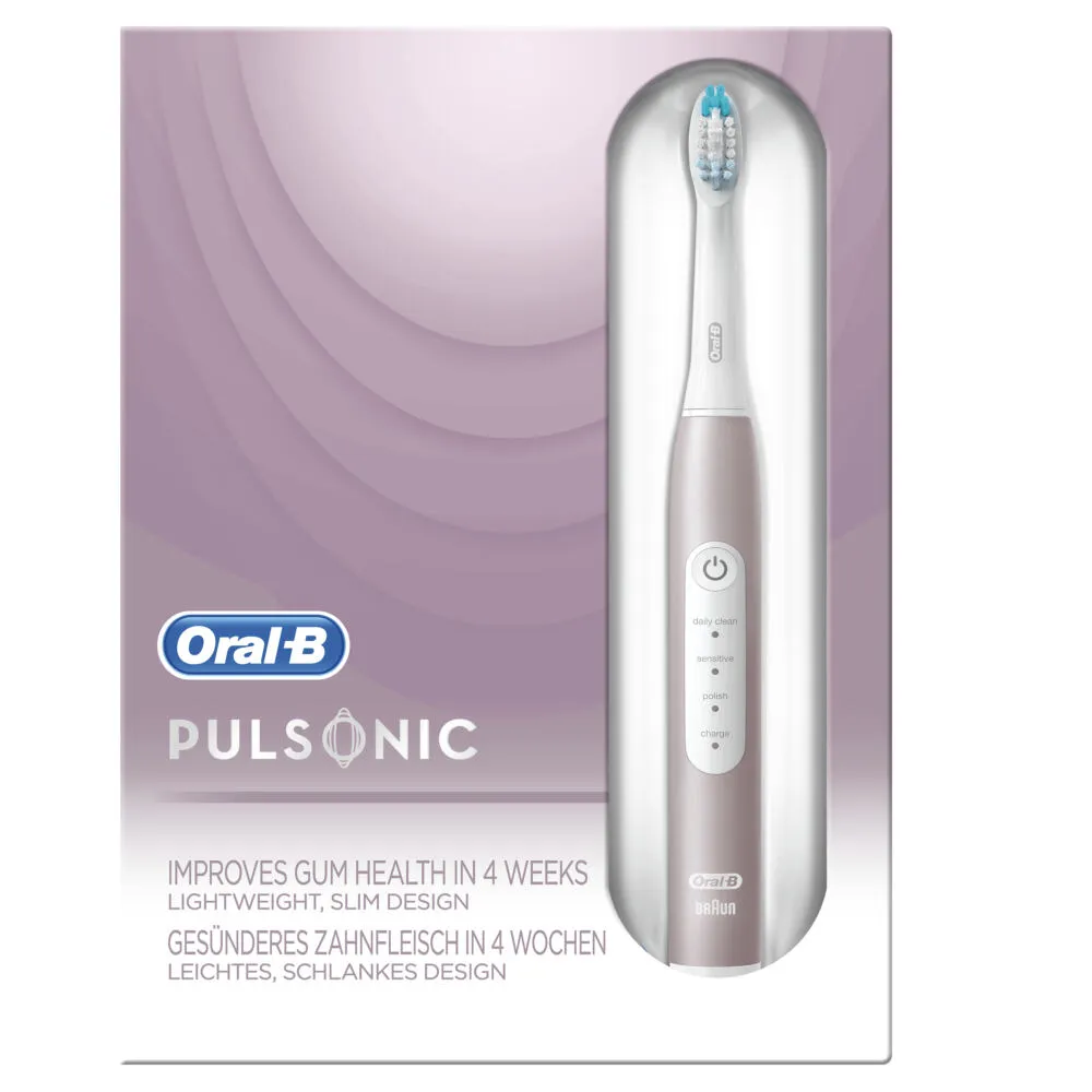 Oral-B 80336155 elektrikli diş fırçası Yetişkin Döner-titreşimli diş fırçası Pembe Altın Rengi, Beyaz Şarjlı Diş Fırçaları