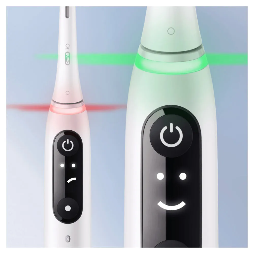 Oral-B iO Series 7s Duo Yetişkin Titreşimli diş fırçası Beyaz, Gümüş Thumbnail 7