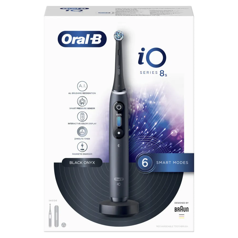 Oral-B iO 8s Yetişkin Titreşimli diş fırçası Siyah Thumbnail 2
