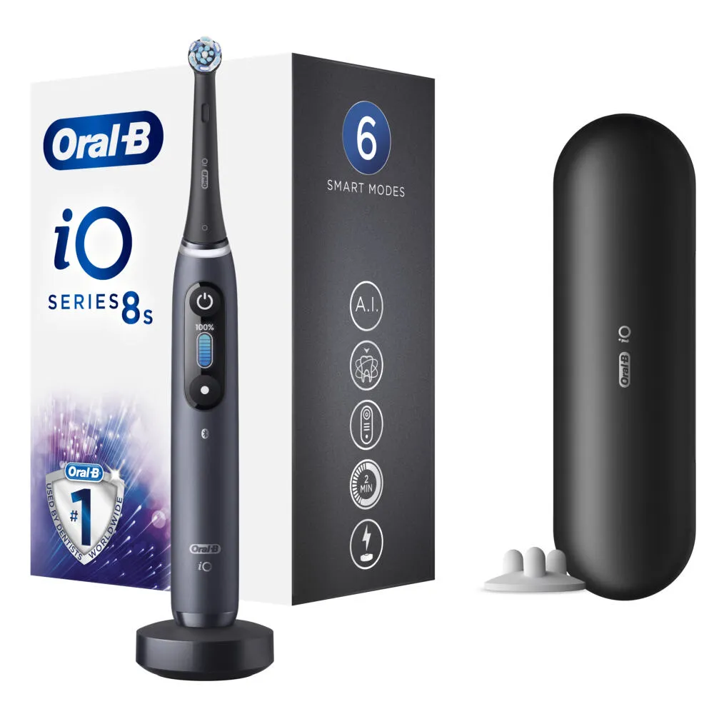 Oral-B iO 8s Yetişkin Titreşimli diş fırçası Siyah Thumbnail 3