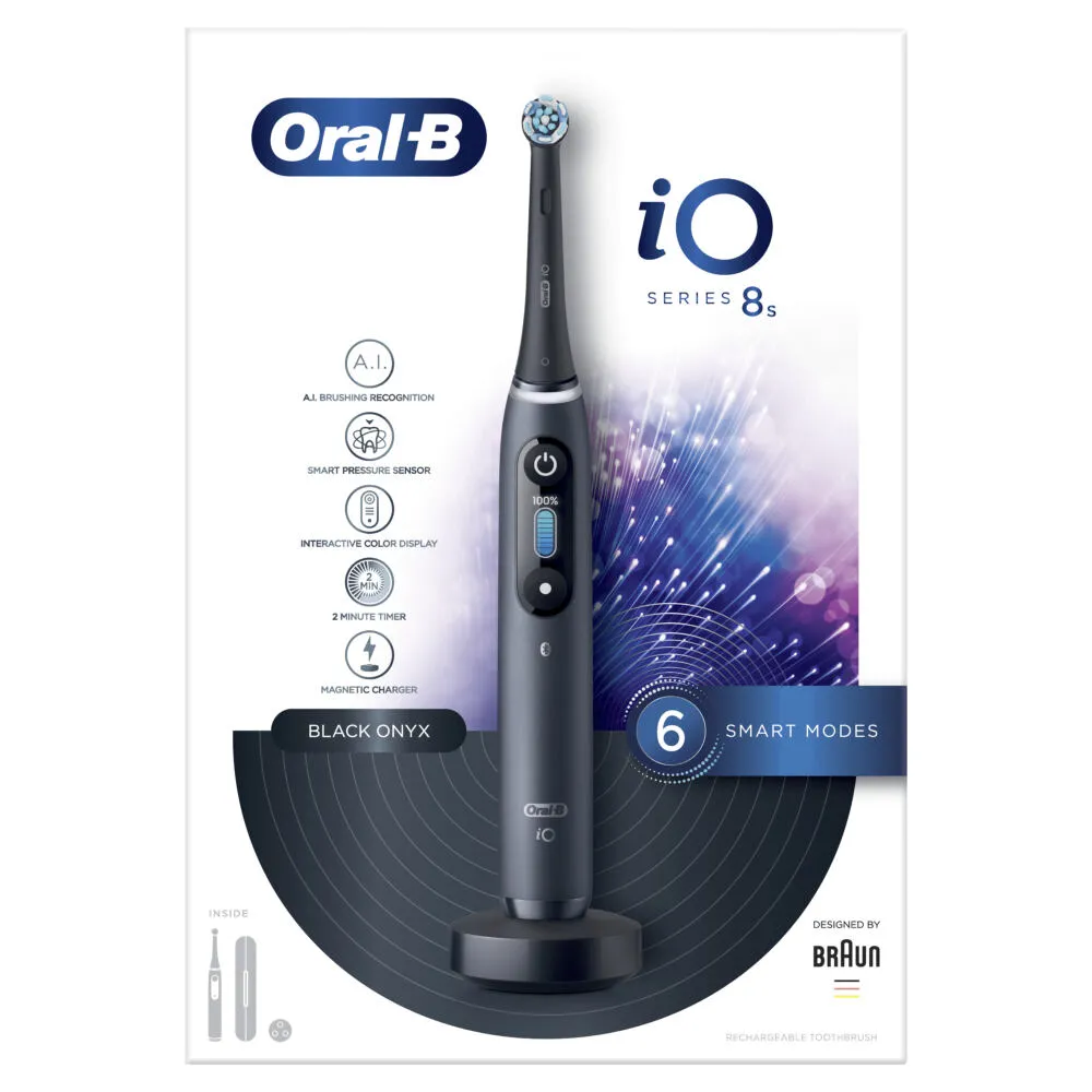 Oral-B iO 8s Yetişkin Titreşimli diş fırçası Siyah Thumbnail 1