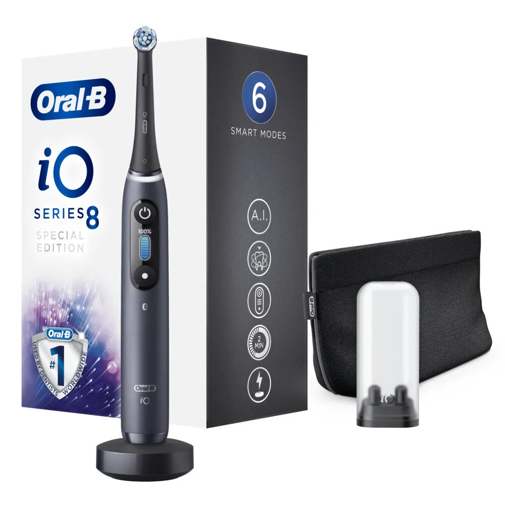Oral-B iO 8 Special Edition Yetişkin Titreşimli diş fırçası Siyah Thumbnail 3